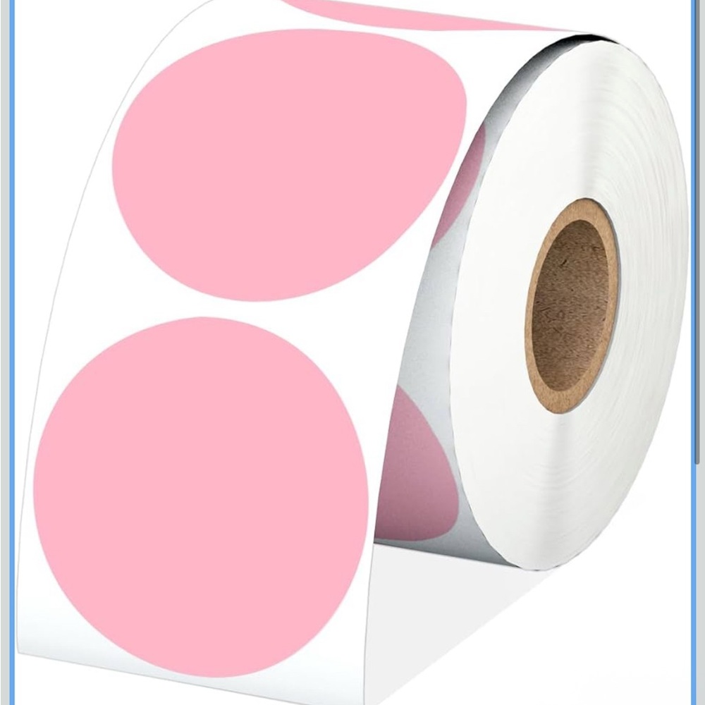 300‎ Custom Round 2 inch Stickers (Pink or White Stickers) - Picture 4 of 4